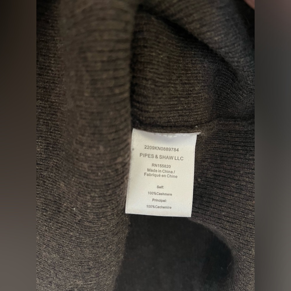 Veronica Beard Brown Asa Cashmere Turtleneck Sweater size Large - Picture 4 of 5